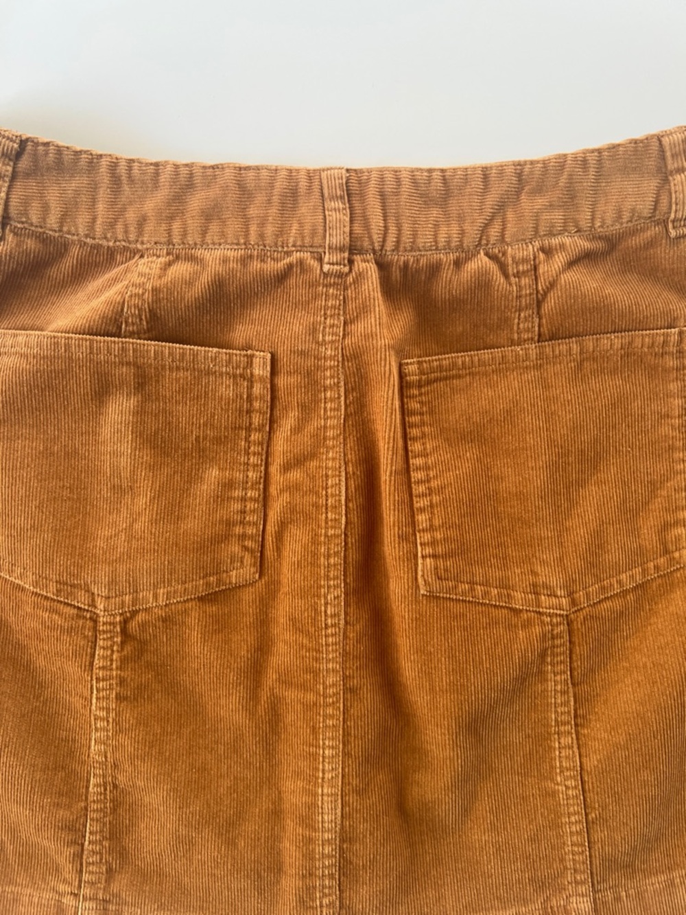 BONGO Rust Brown Corduroy Button-Front Mini Skirt - Picture 6 of 9
